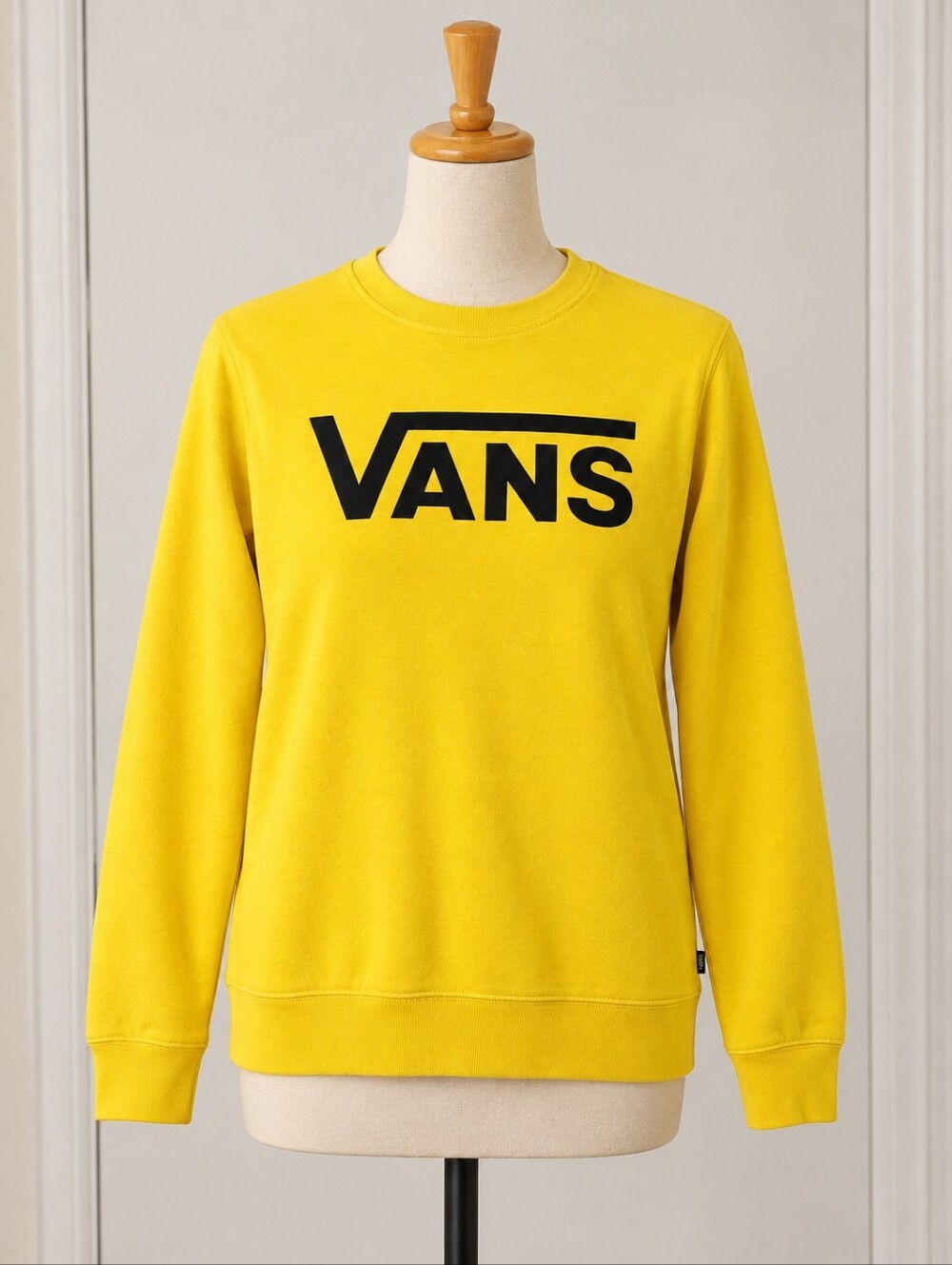 Vans Off The Wall Classic Logo Crewneck Sweatshirt – Yellow – Size Medium